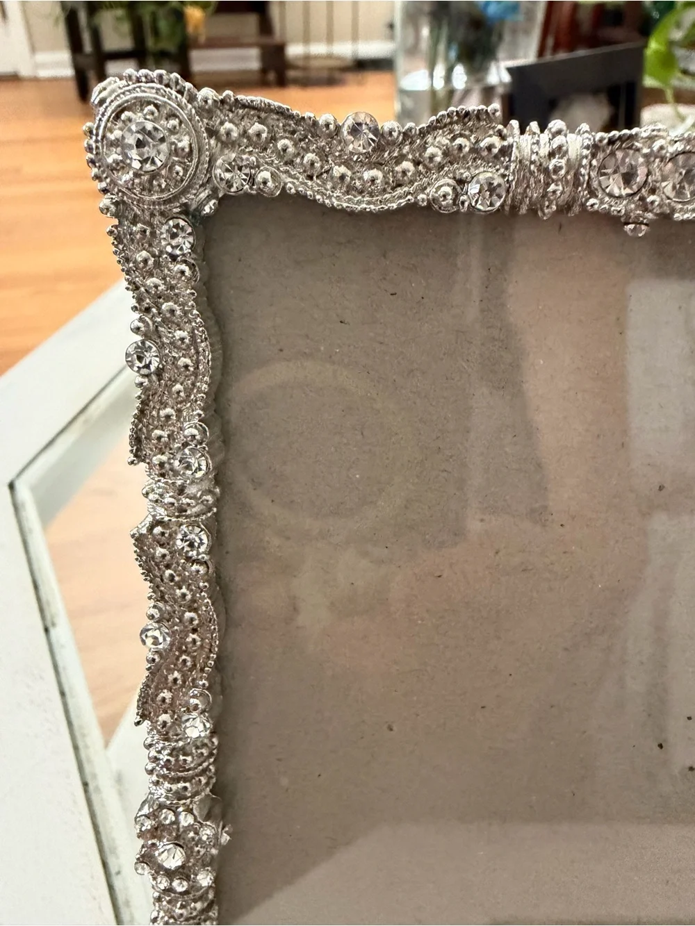 Tahari Ornate Silver-Trim Picture Frame